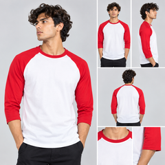 Raglan Three-Quarter Sleeve T-Shirt HT570